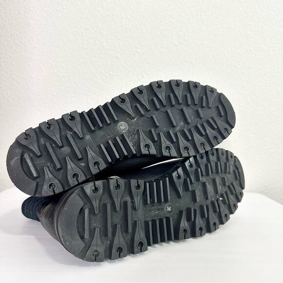 Gucci GG Black Leather Ankle Boots Women's size 38 - Picture 12 of 12